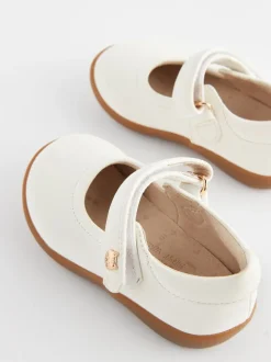 Wit - Mary Jane-schoentjes voor eerste babypasjes