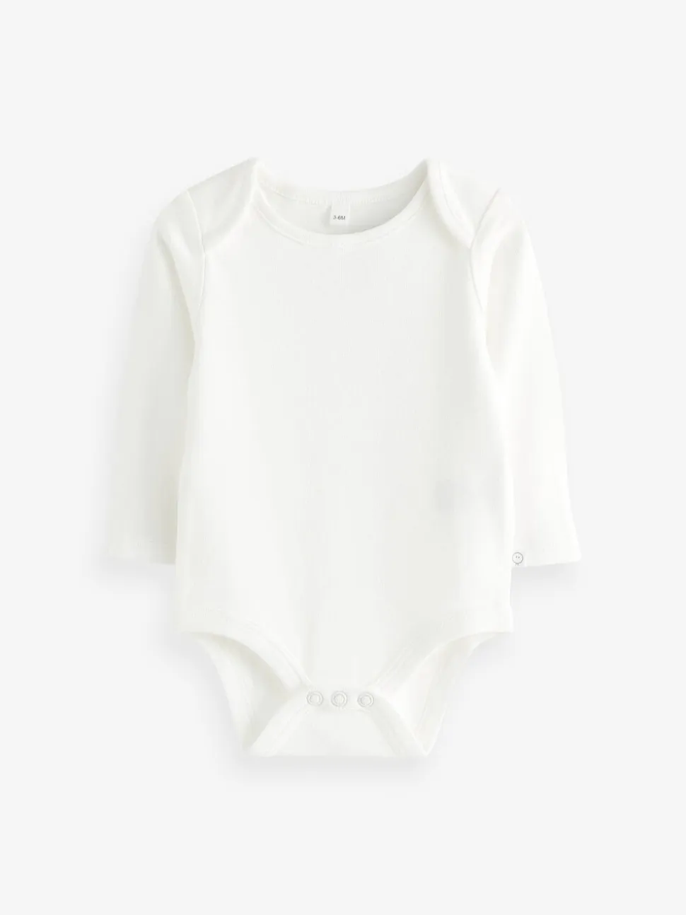 Wit - MORI Lange Mouw Envelope Hals Bodysuit