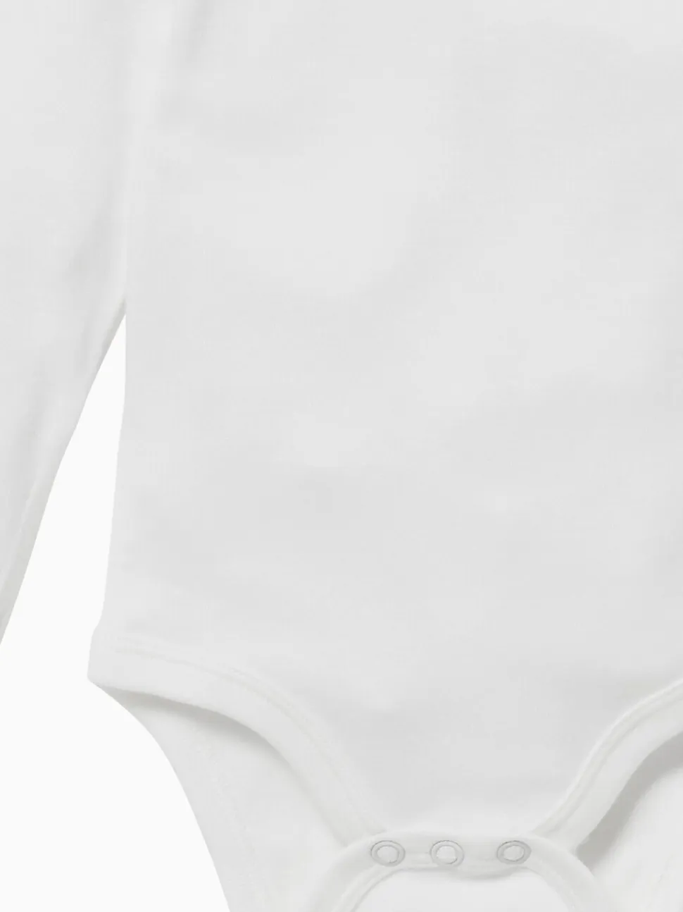Wit - MORI Lange Mouw Envelope Hals Bodysuit