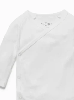 Wit - MORI Supersoft kimono-romper
