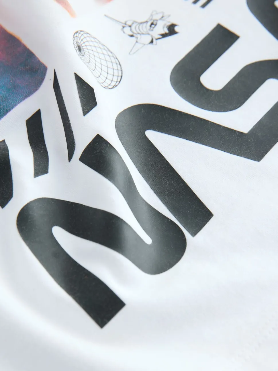 Wit - NASA T-shirt met korte mouwen (3-16jaar)
