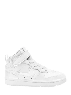 Wit - Nike - Junior Court Borough halfhoge sneakers