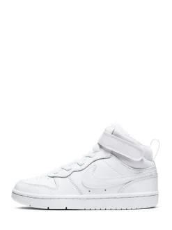 Wit - Nike - Junior Court Borough halfhoge sneakers