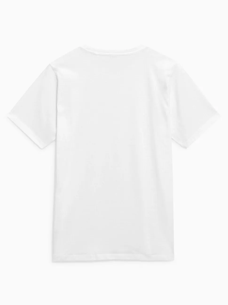 Wit - Normale Pasvorm - Essentieel katoenen T-shirt met ronde hals