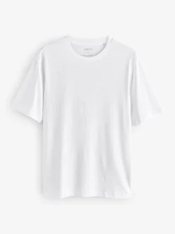 Wit - Normale Pasvorm - Essential katoenen T-shirts verpakking van 6