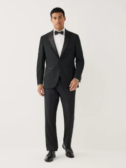 Wit - Normale Pasvorm - Occasion Pleated Bib Double Cuff Dress Shirt