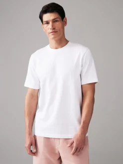 Wit - Normale Pasvorm - Zwaar T-shirt
