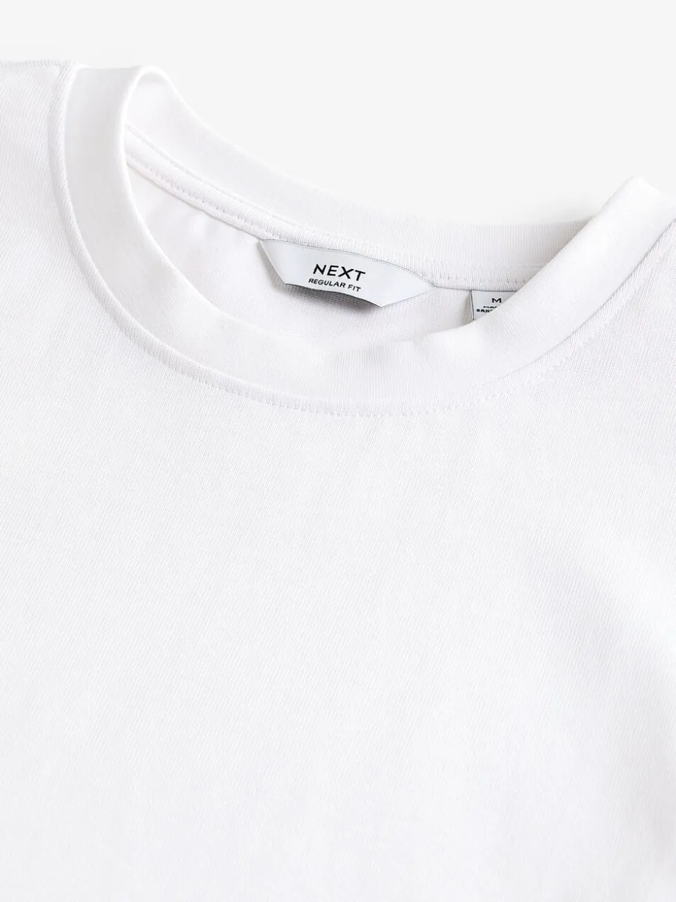 Wit - Normale Pasvorm - Zwaar T-shirt