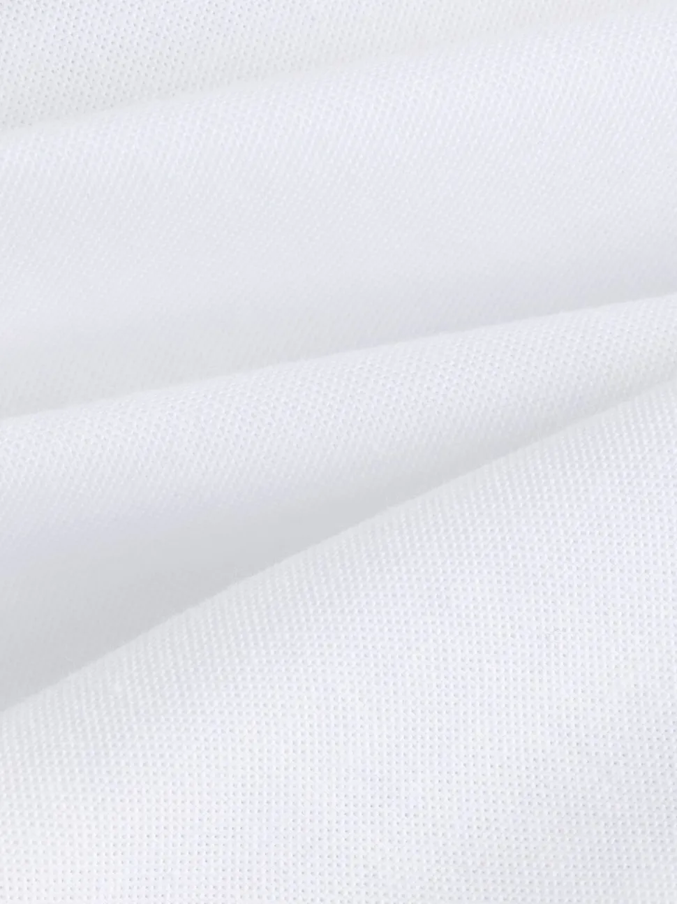 Wit - Oxford-stretchoverhemd met lange mouwen