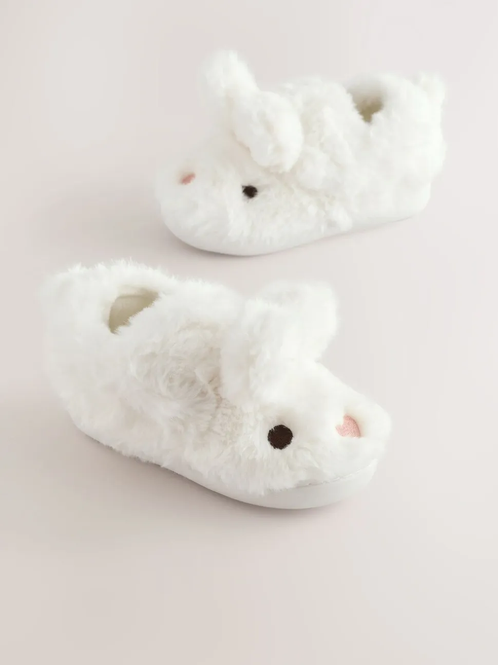 Wit - Pantoffels met antislip-zool