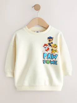 Wit - Paw Patrol sweatshirt met ronde hals (9mnd-8jr)