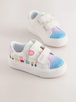 Wit - Peppa Pig Chunky Trainers with Touch Fastening