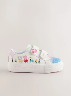 Wit - Peppa Pig Chunky Trainers with Touch Fastening