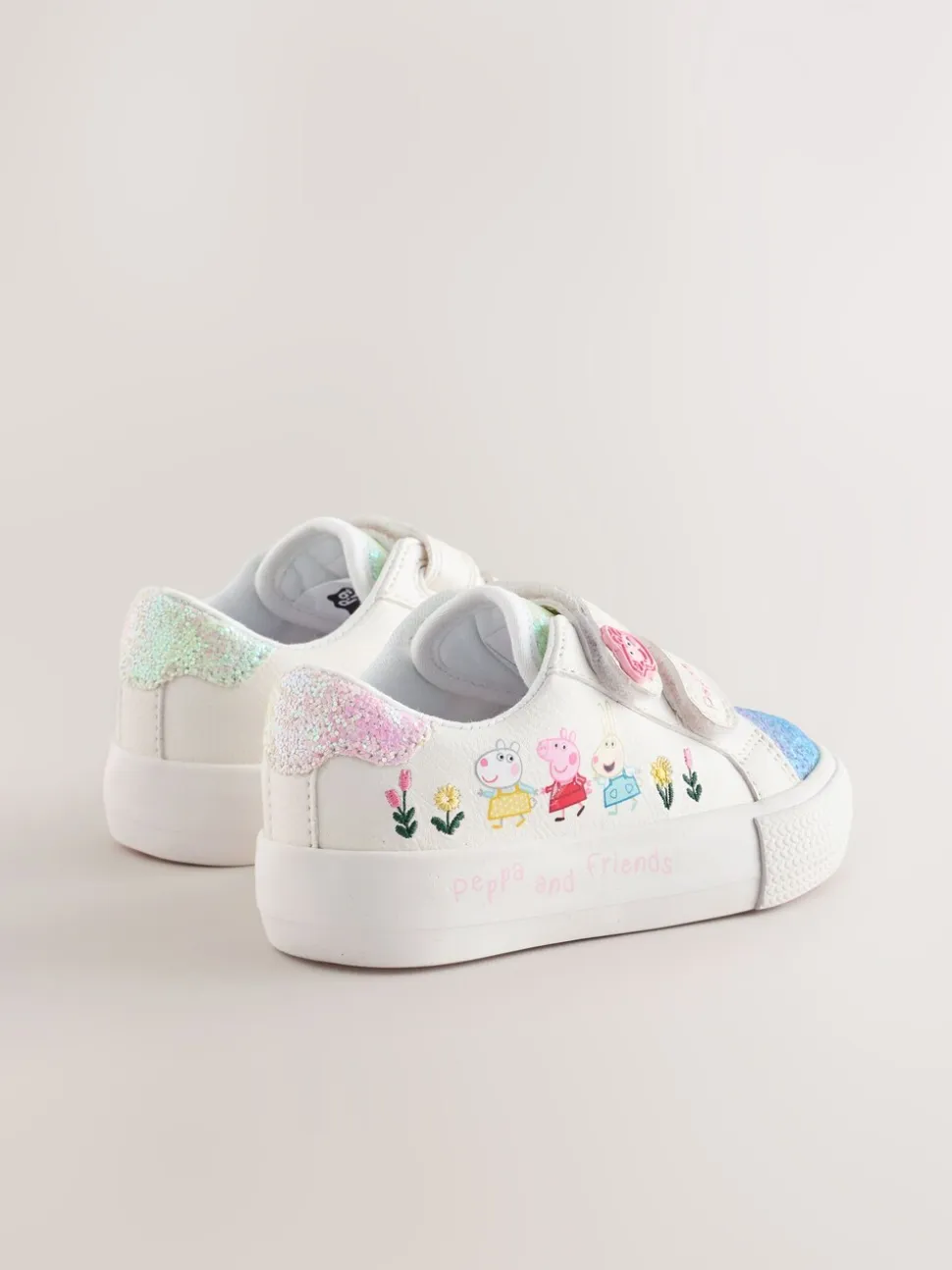 Wit - Peppa Pig Chunky Trainers with Touch Fastening