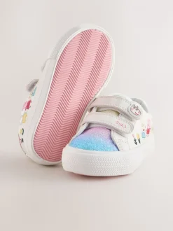 Wit - Peppa Pig Chunky Trainers with Touch Fastening