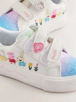 Wit - Peppa Pig Chunky Trainers with Touch Fastening