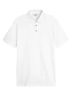 Wit - Polo met korte mouwen