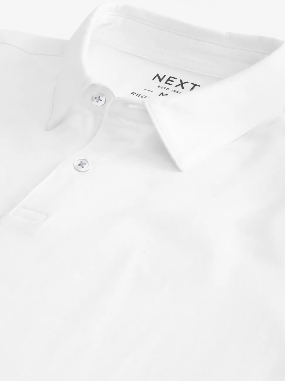 Wit - Polo met korte mouwen