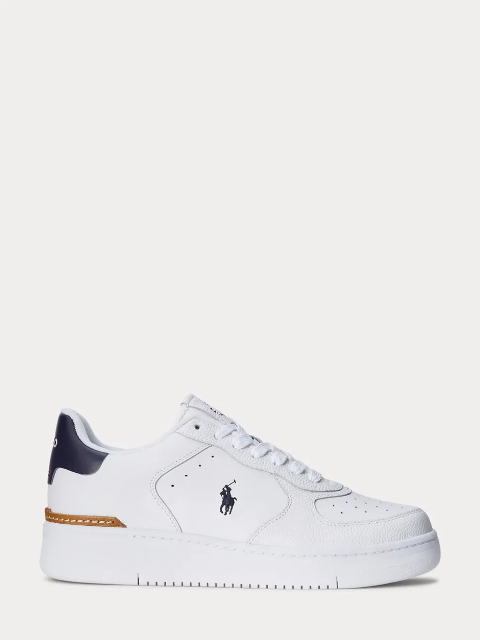 Wit - Polo Ralph Lauren - Masters Court - Leren sneakers