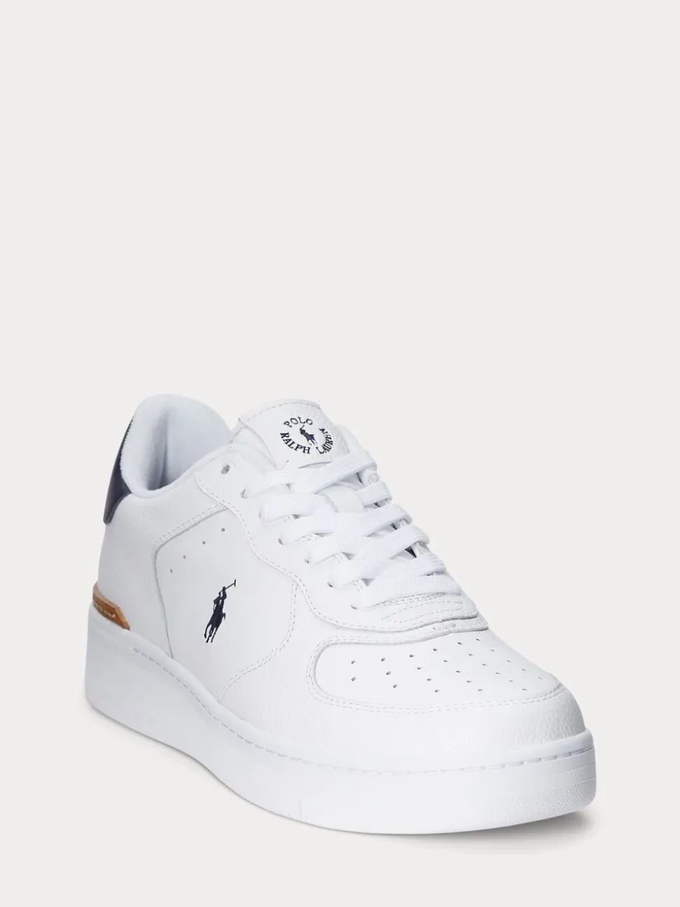 Wit - Polo Ralph Lauren - Masters Court - Leren sneakers