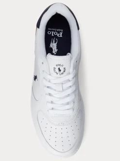 Wit - Polo Ralph Lauren - Masters Court - Leren sneakers