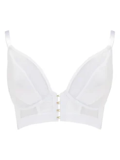 Wit - Pour Moi India beugelbustier met voorsluiting