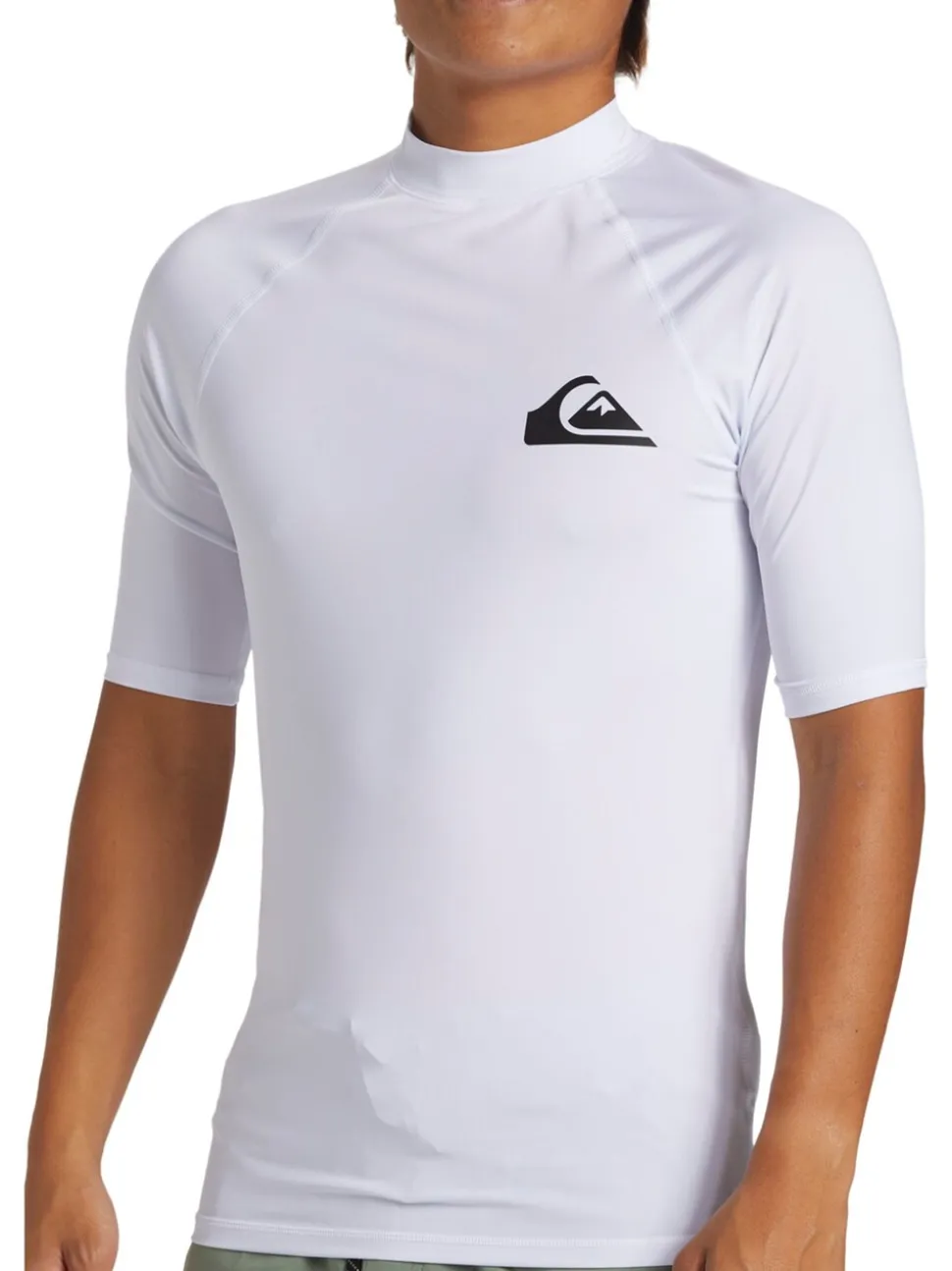Wit - Quiksilver UPF50 uv-werend hemdje met korte mouwen