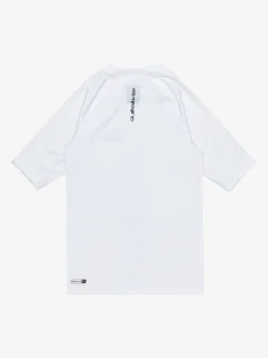 Wit - Quiksilver Youth UPF50 uv-werend hemdje met korte mouwen