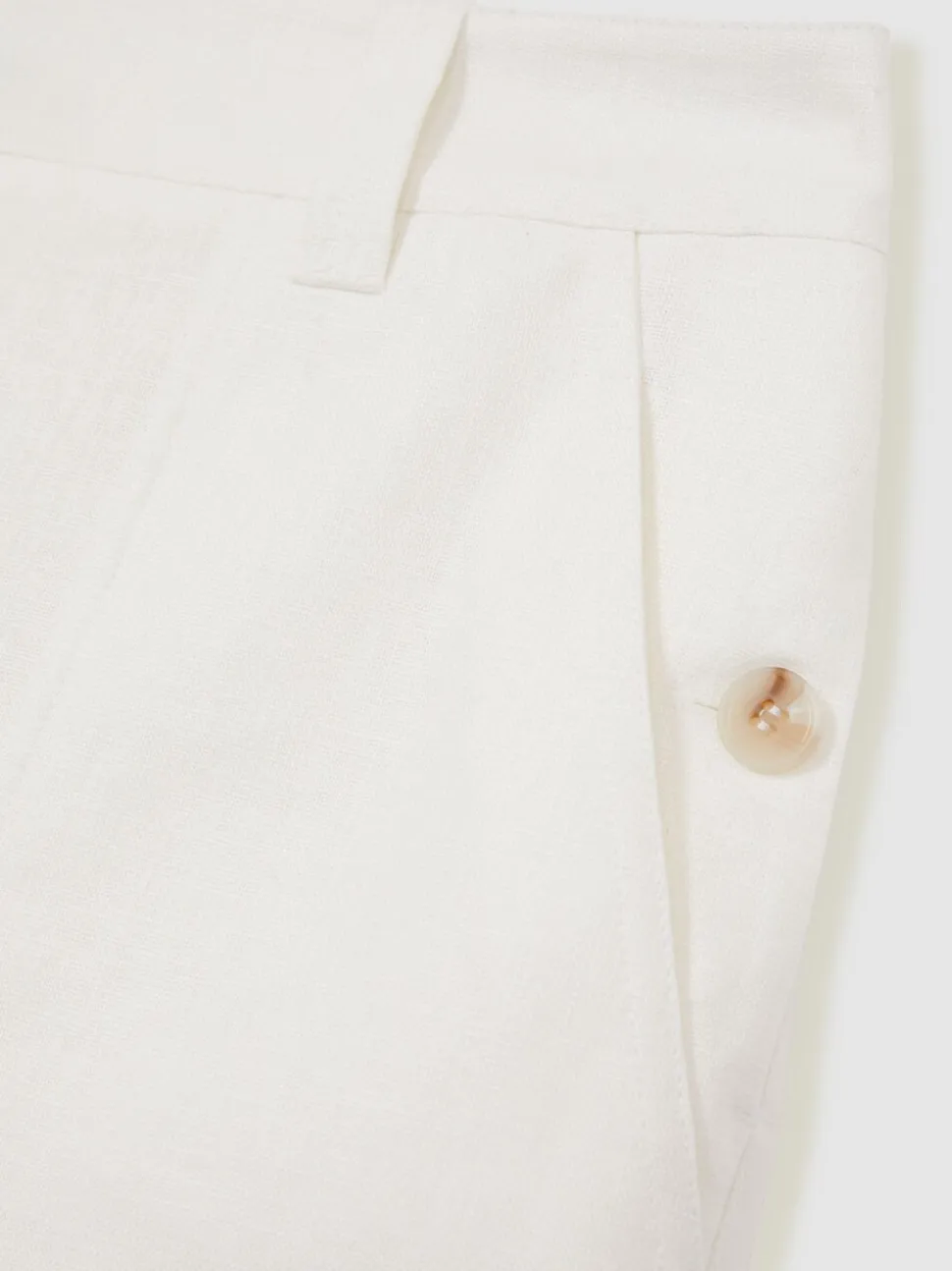 Wit - Reiss Ashby Linnen Shorts