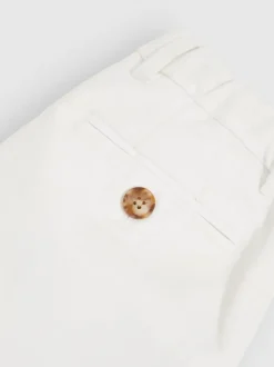 Wit - Reiss Wicket Korte chino met stretch
