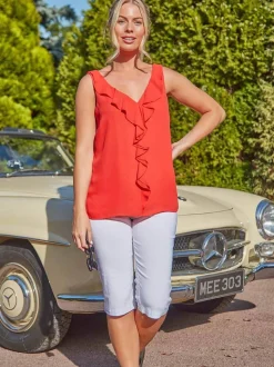 Wit - Roman - Knielange stretchshort