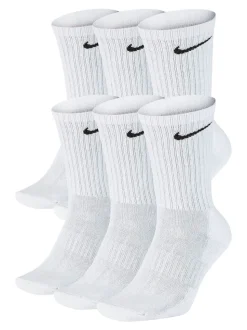 Wit - Ronde hals - Nike - 6 Paar verzachte sokken voor alle dagen