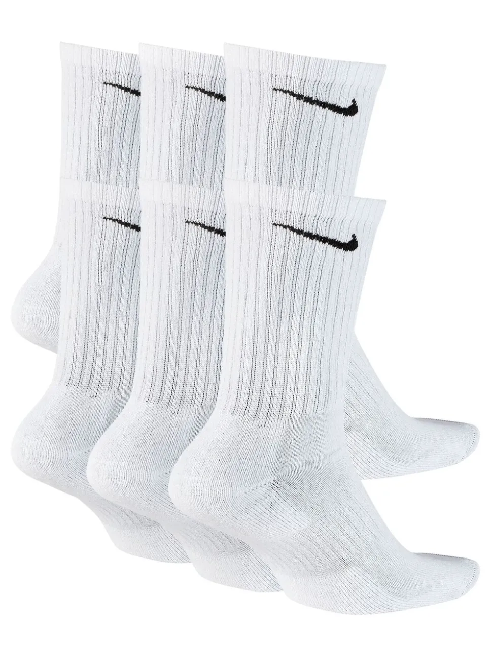 Wit - Ronde hals - Nike - 6 Paar verzachte sokken voor alle dagen