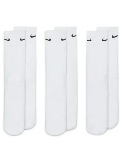 Wit - Ronde hals - Nike Everyday set van 3 paar verzachte sokken met boord