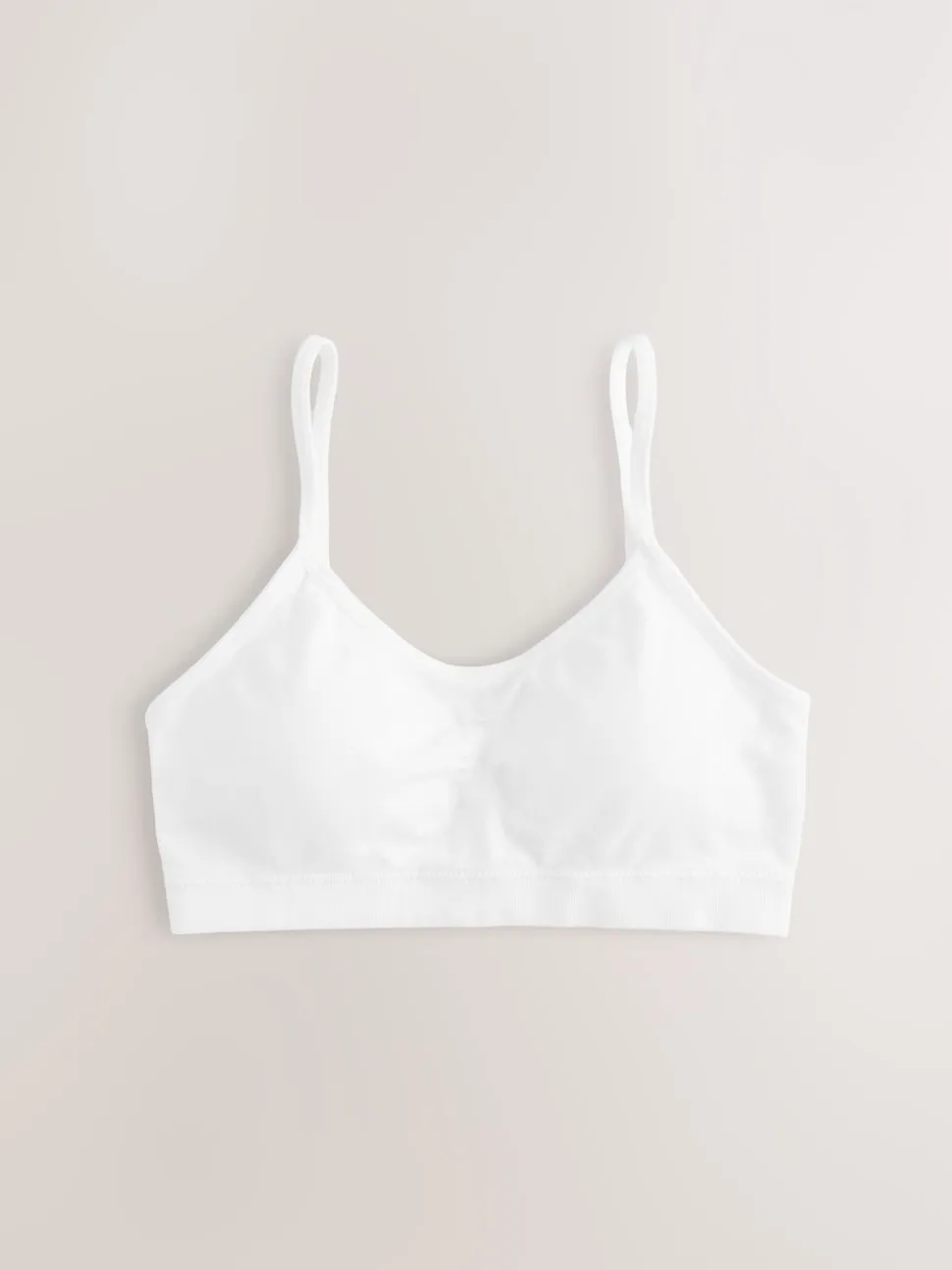 Wit - Seamfree Strappy Crop Tops with Removable Lightly Padded Cups 3 Pack (7-16yrs)