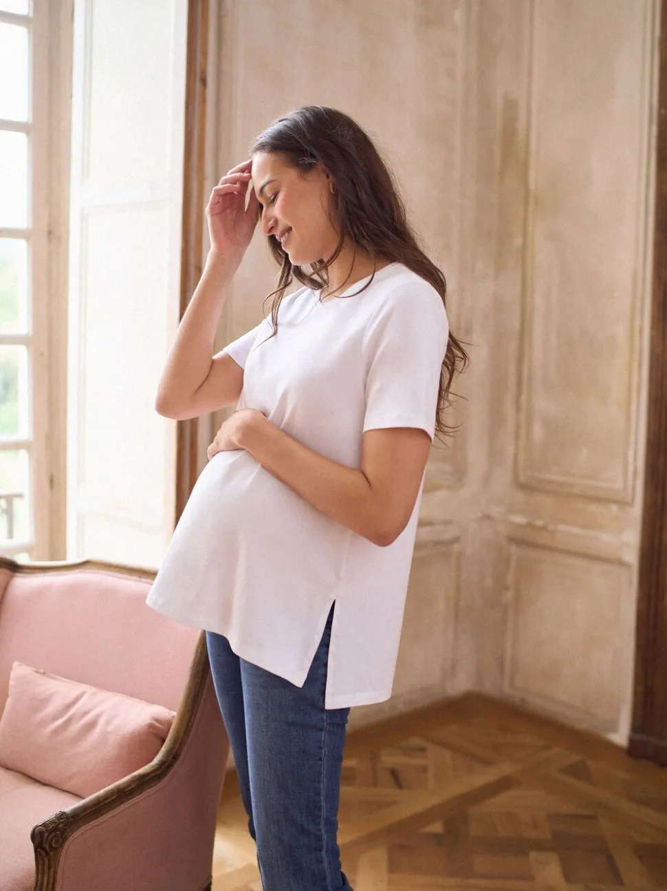 Wit - Seraphine Maternity Short Sleeve Cotton Modal T-Shirt