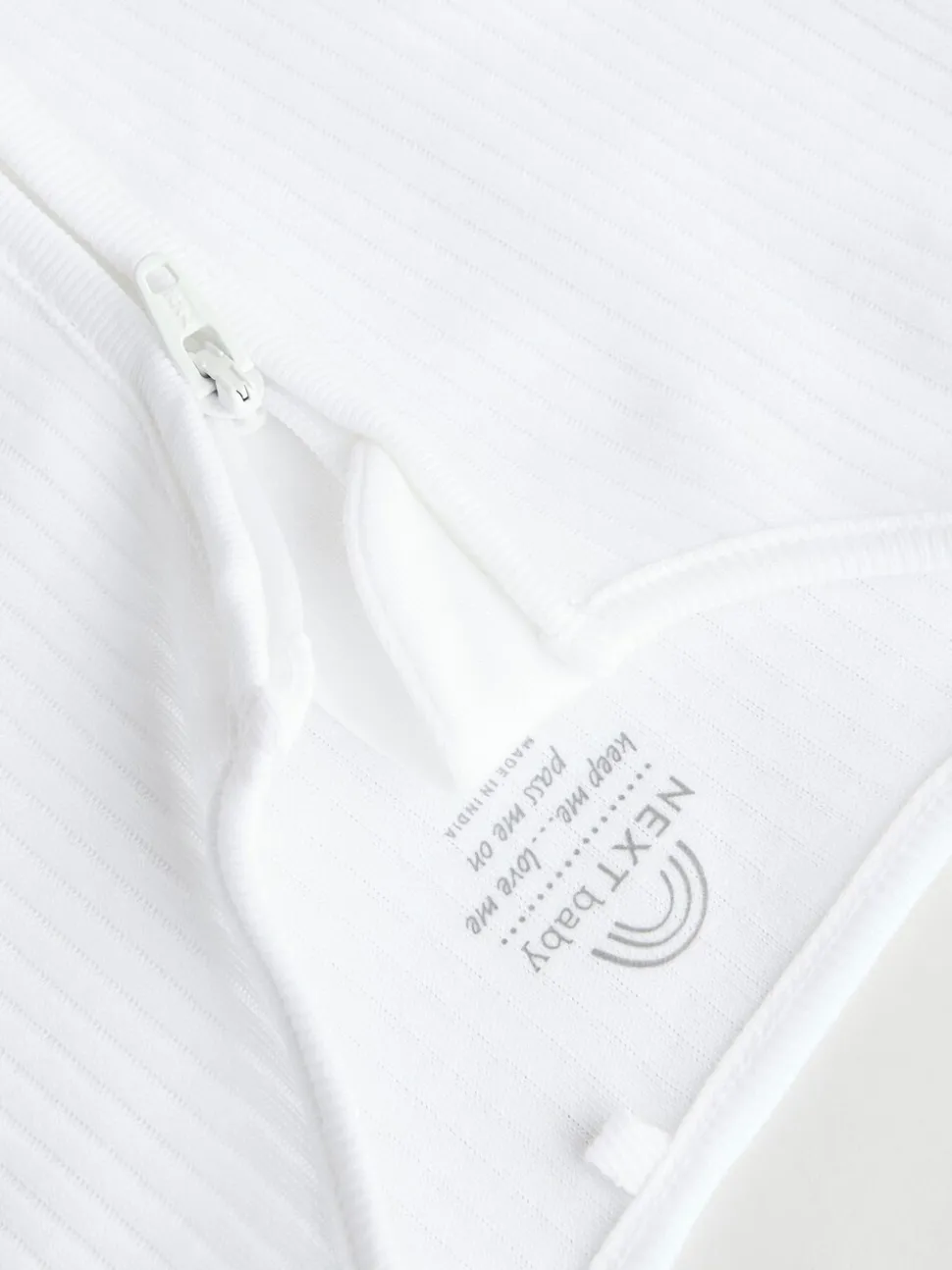 Wit - Set van 3 babypyjama's zonder voetjes met tweewegrits van 100% katoen (0mnd -2jr)