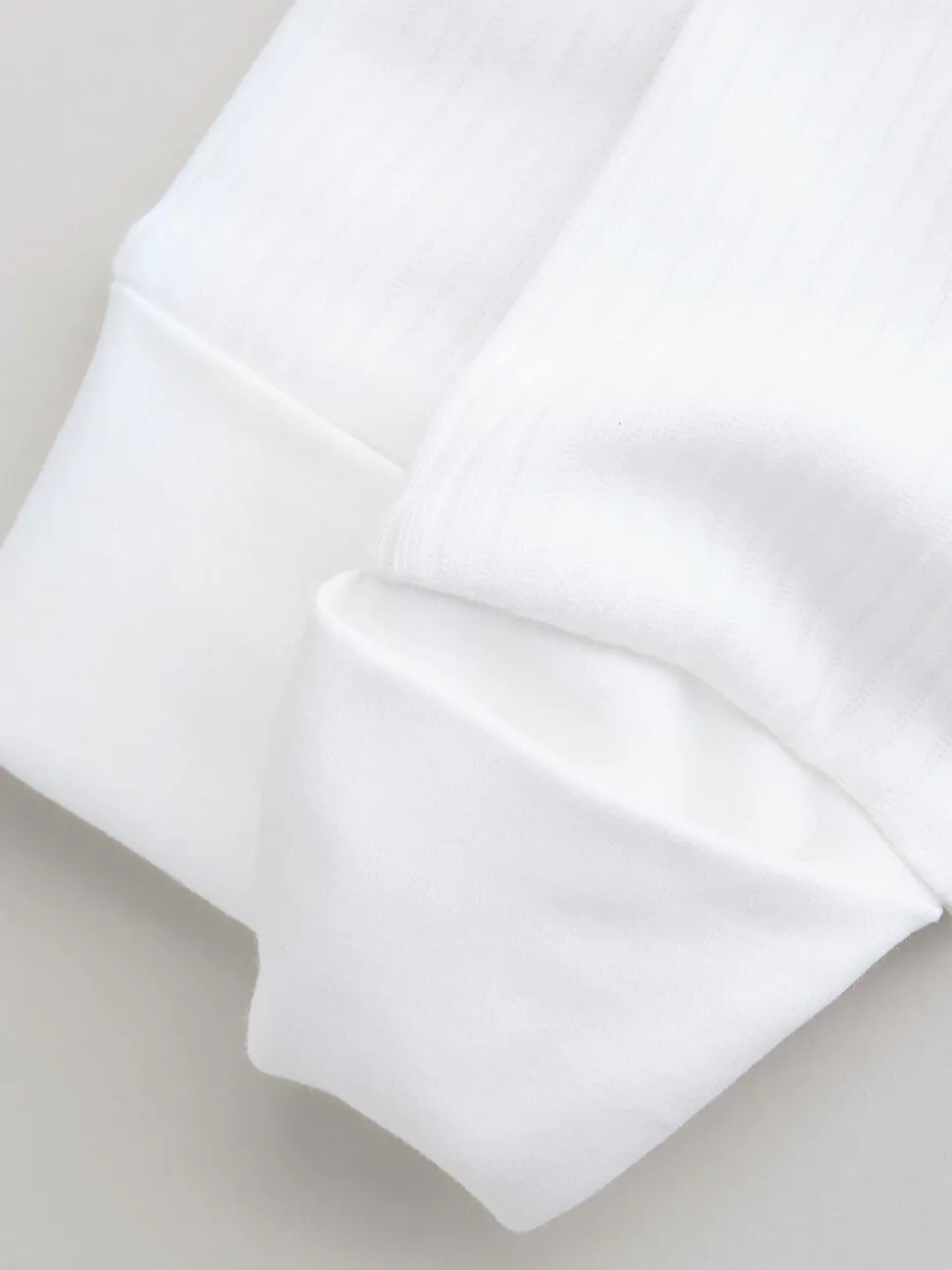 Wit - Set van 3 babypyjama's zonder voetjes met tweewegrits van 100% katoen (0mnd -2jr)
