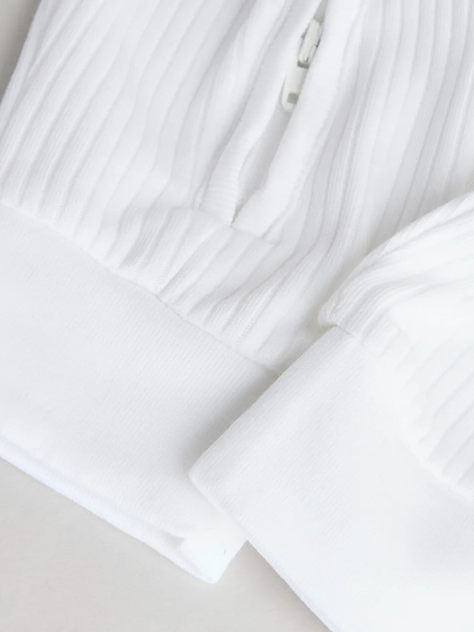 Wit - Set van 3 babypyjama's zonder voetjes met tweewegrits van 100% katoen (0mnd -2jr)