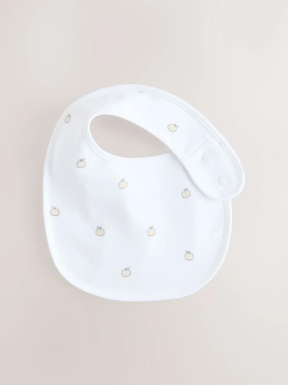 Wit - Set van 5 babyslabbetjes