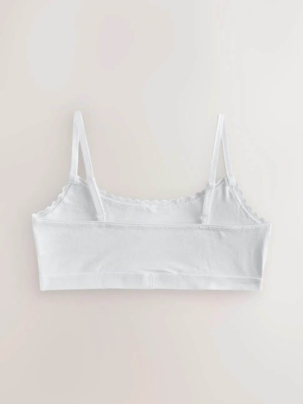 Wit - Set van 3 crop tops met bandjes (5 - 16 jr)