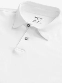 Wit - Set van 3 jersey poloshirts met korte mouwen