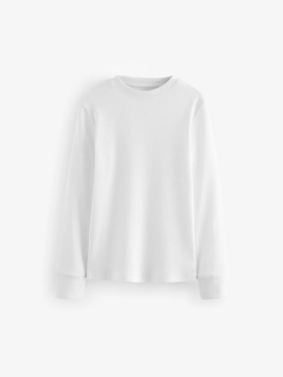 Wit - Set van 3 stuks 100% katoenen T-shirts met lange mouwen, (1.5-16jr)