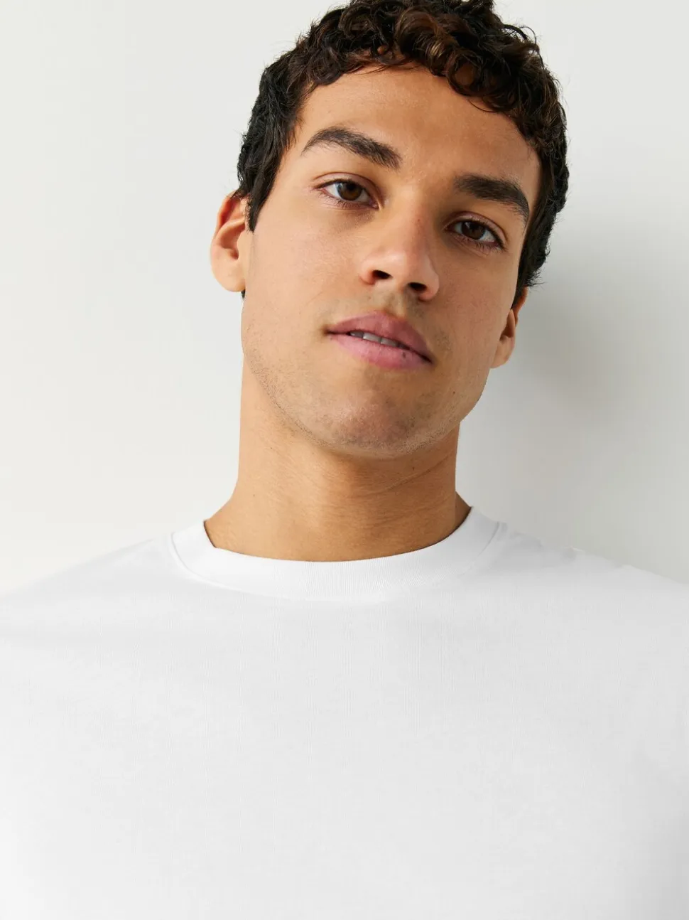 Wit - Set van 5 T-shirts met lange mouwen en laagjes