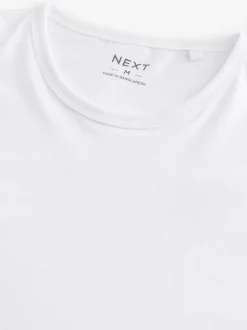 Wit - Set van 5 T-shirts met lange mouwen en laagjes