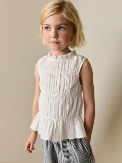 Wit - Shirred Sleeveless Blouse (3-16yrs)