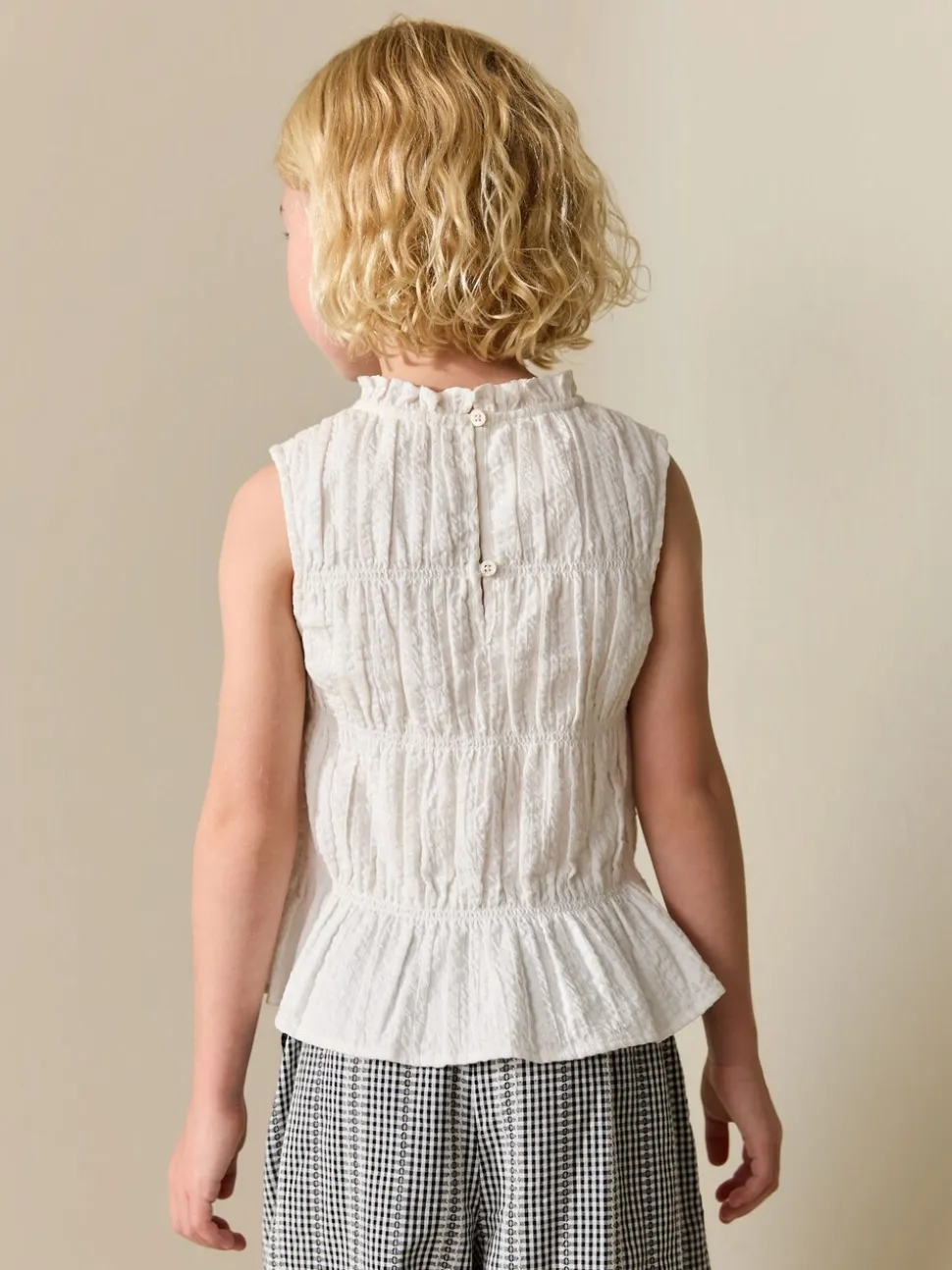 Wit - Shirred Sleeveless Blouse (3-16yrs)