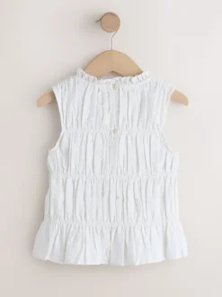 Wit - Shirred Sleeveless Blouse (3-16yrs)