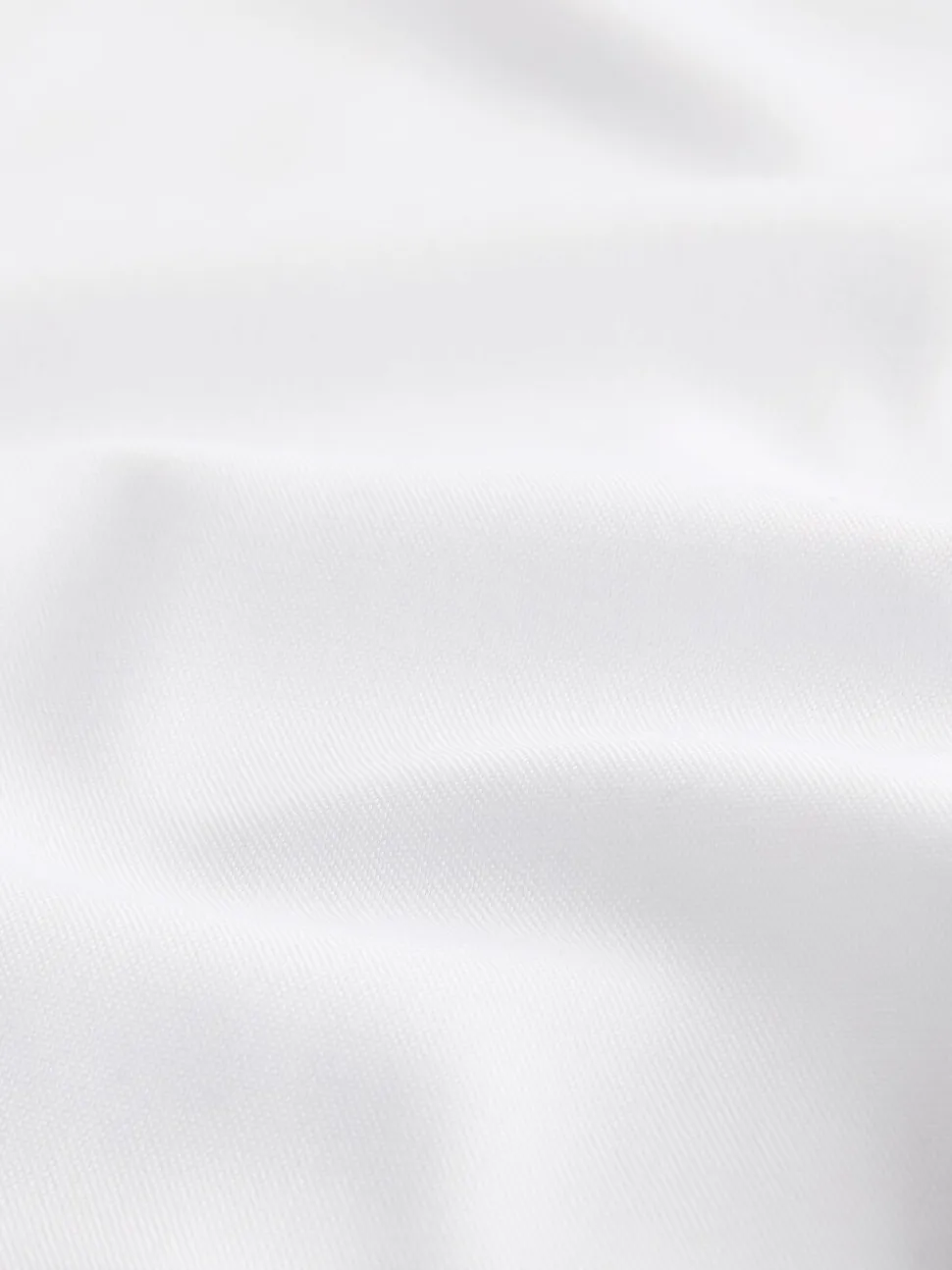 Wit - Slim Fit - Gemakkelijk te strijken Oxford overhemd met doorlopende knopen