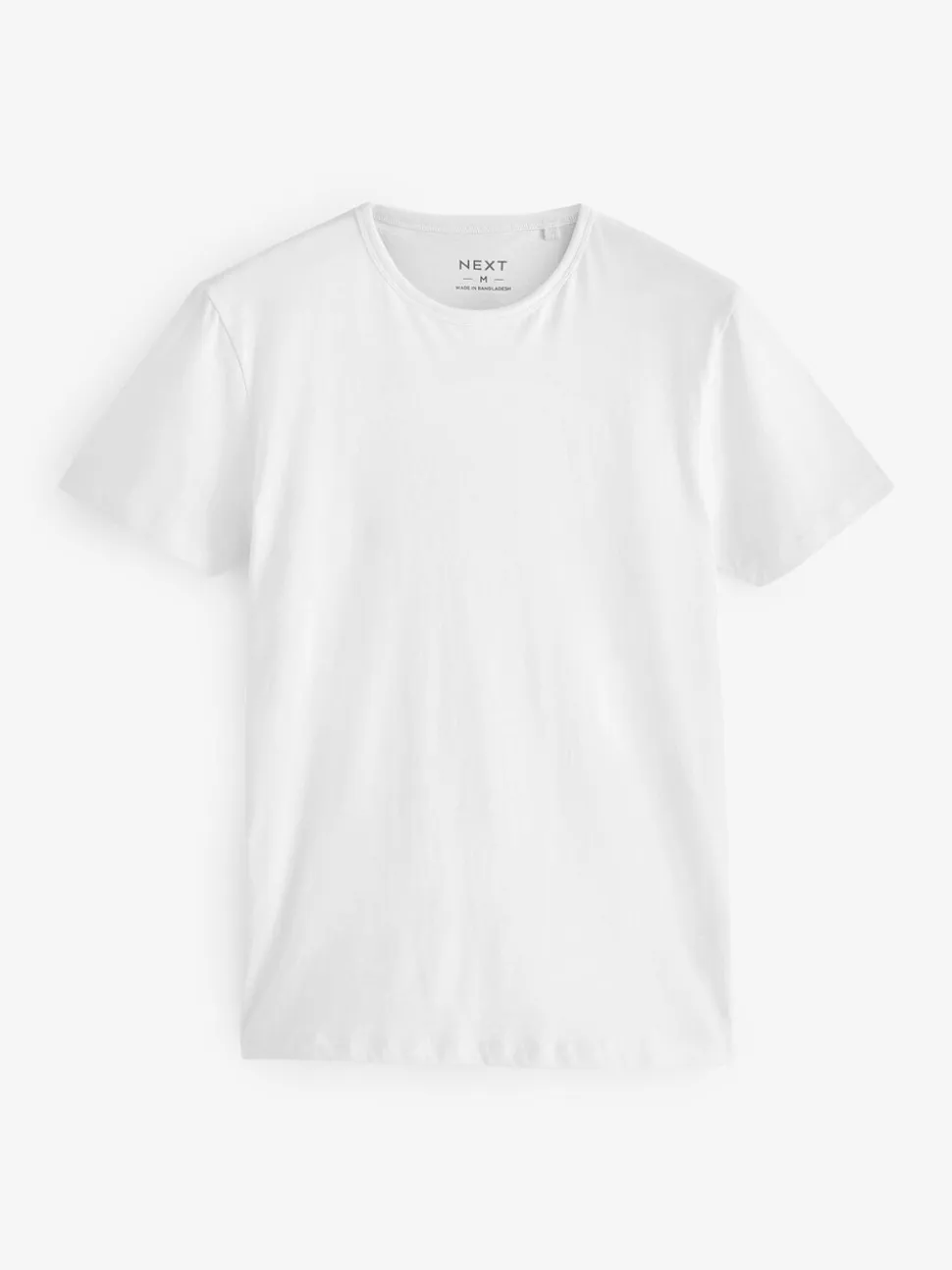 Wit - Slim Fit - Set van 2 100% katoenen T-shirts met laagjes